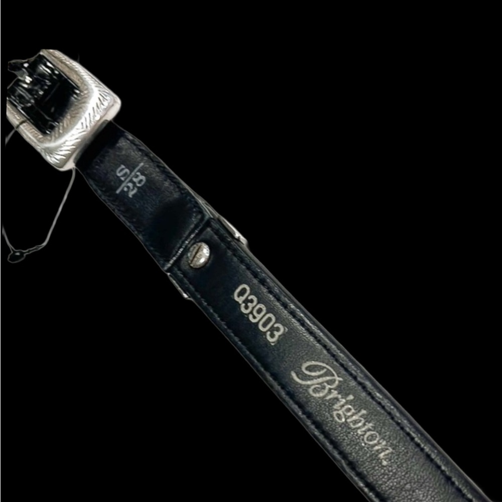 BRIGHTON Leather & Calf Hair Multi-Animal Print Belt with Silver Buckle Size Sm - Picture 6 of 10